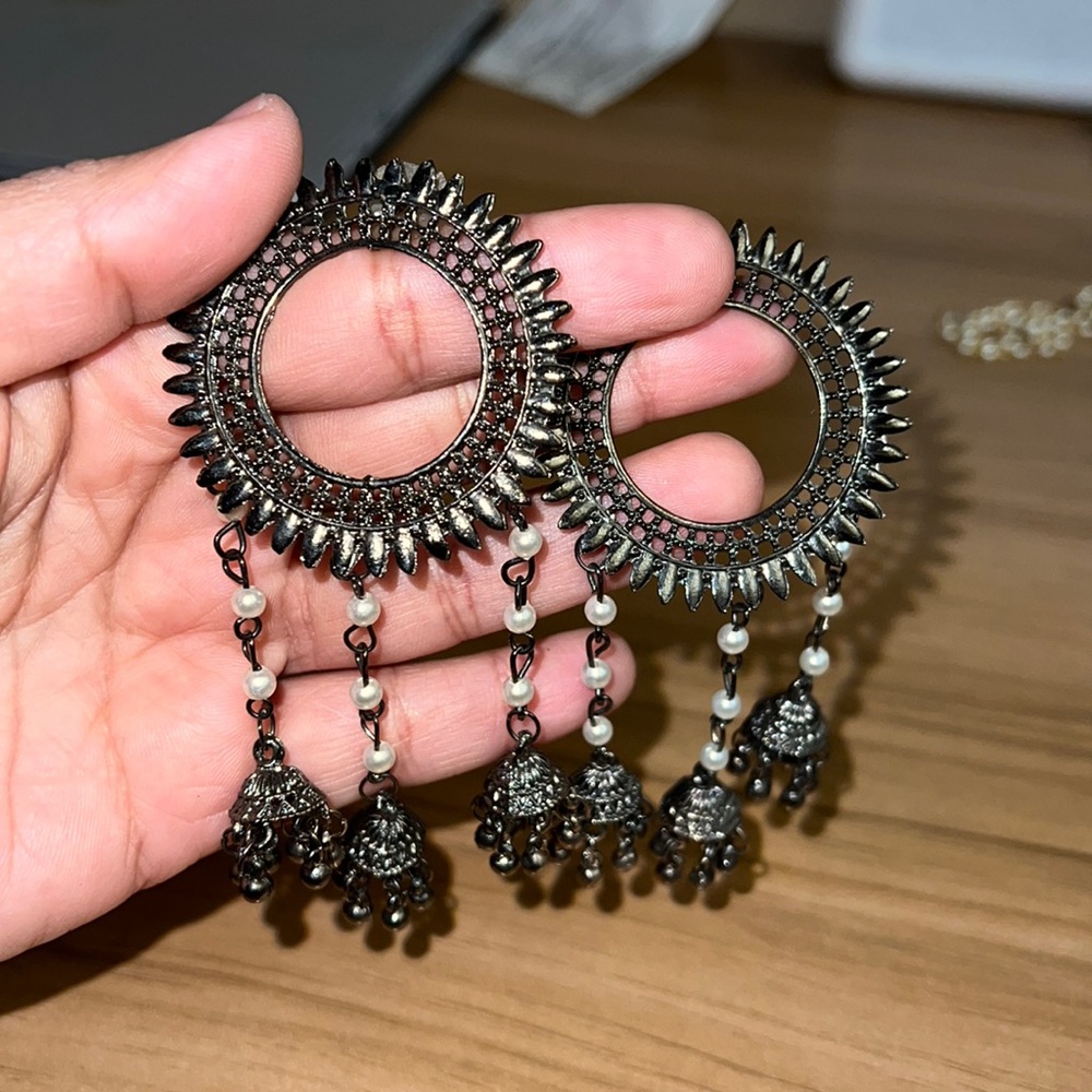 Oxidized Trendy Earrings